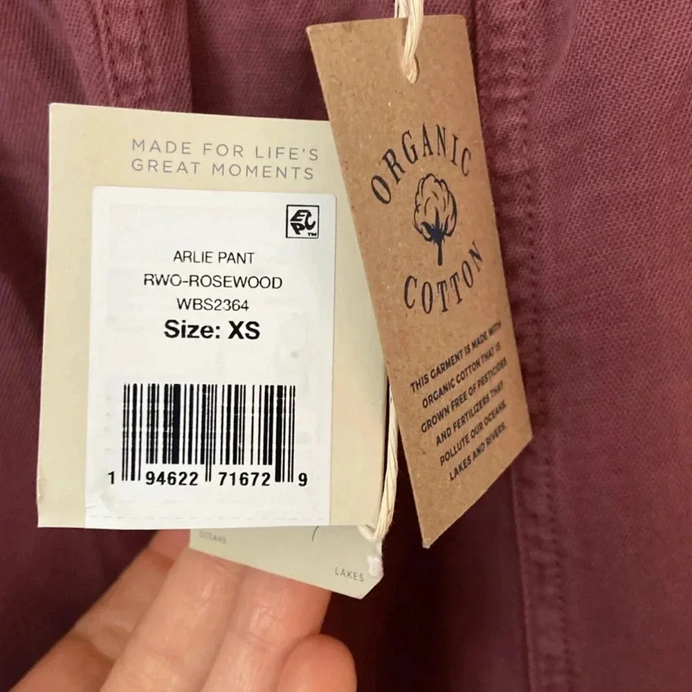 NWT Faherty Arlie Pants in Rosewood - Picture 3 of 7